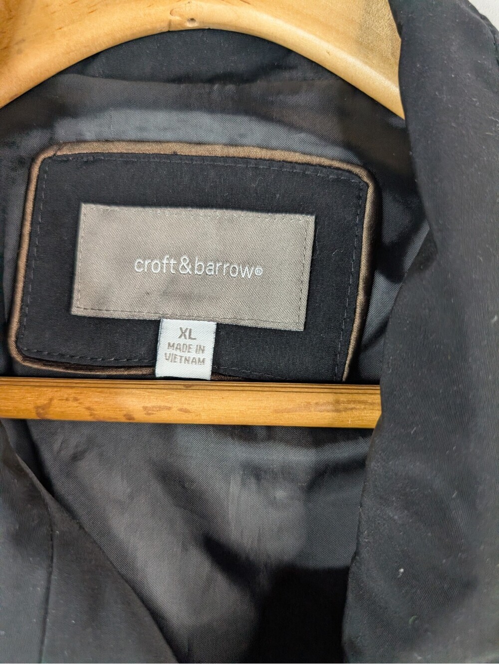 Croft & Barrow Women's Double-Breasted Black Jacket XL - Picture 3 of 5